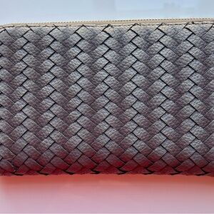 Deux Lux Gold Polka Dot Interior Clutch